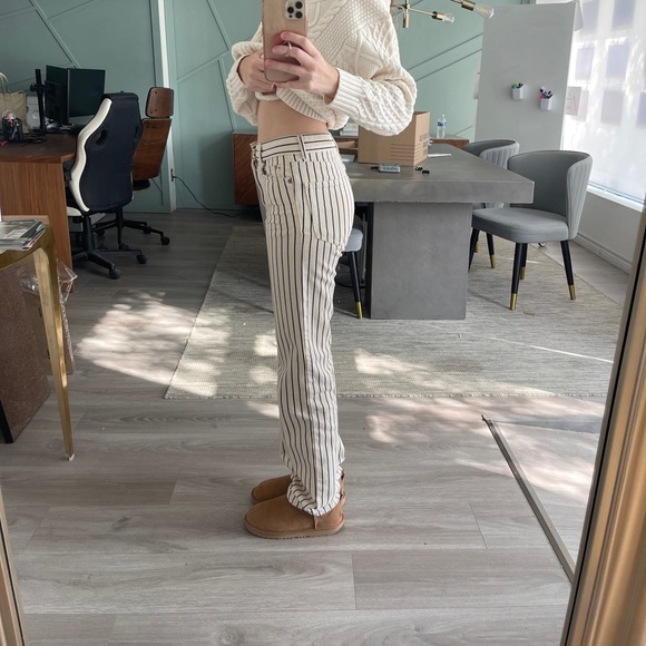 SOLD Pull&bear striped straight leg trousers / jeans - Picture 5 of 9